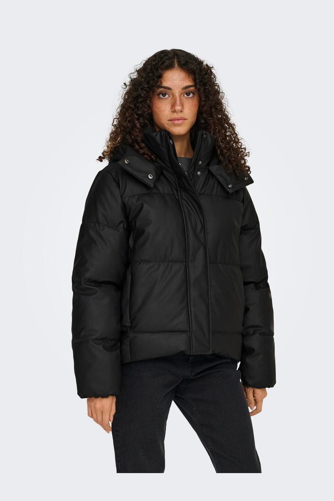 Only - Onlagnes Coated Puffer Jacket - 4924292 Black