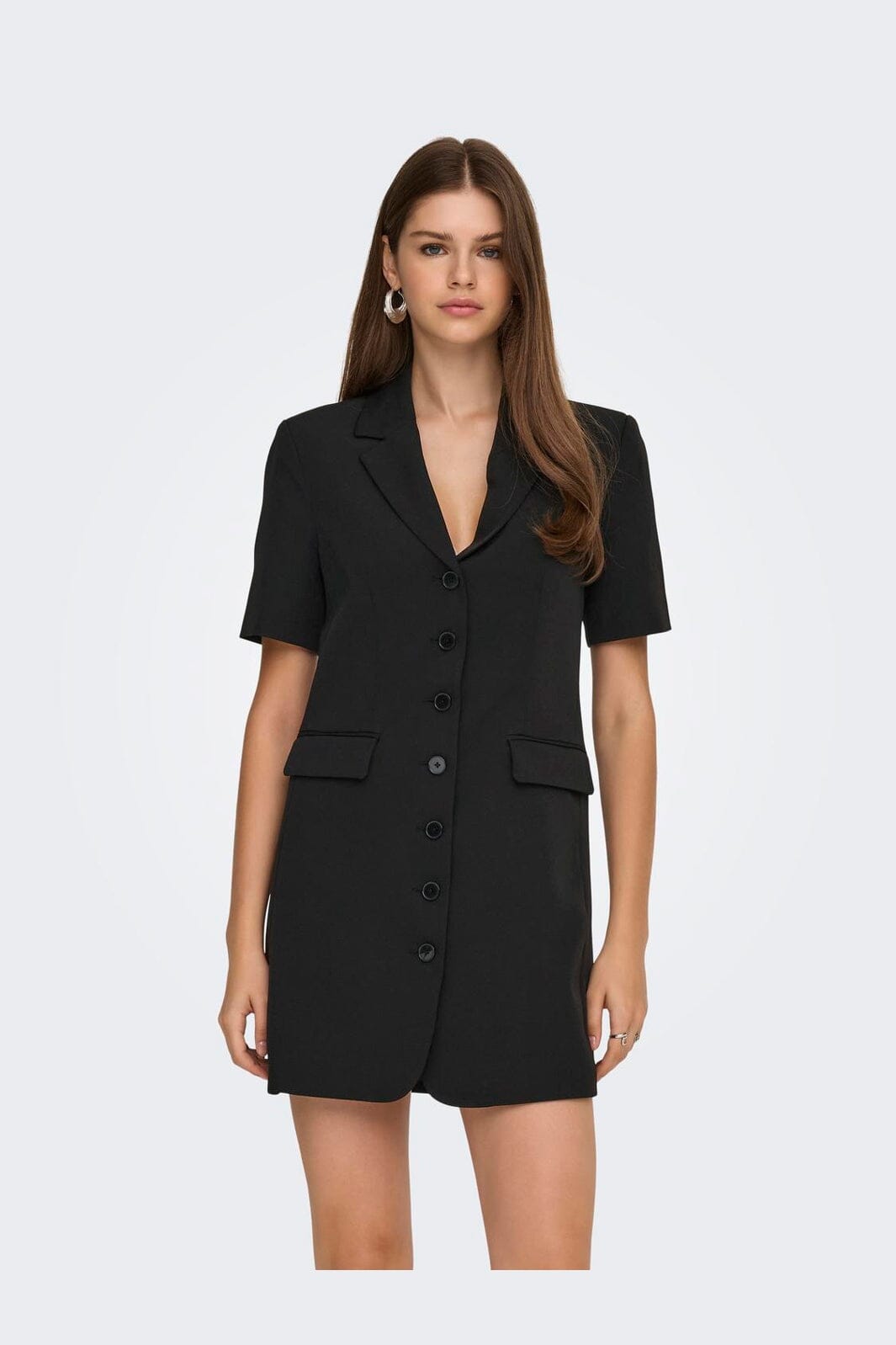 Only - Onlalvina Life S/S Blazer Dress Tlr - 4978463 Black