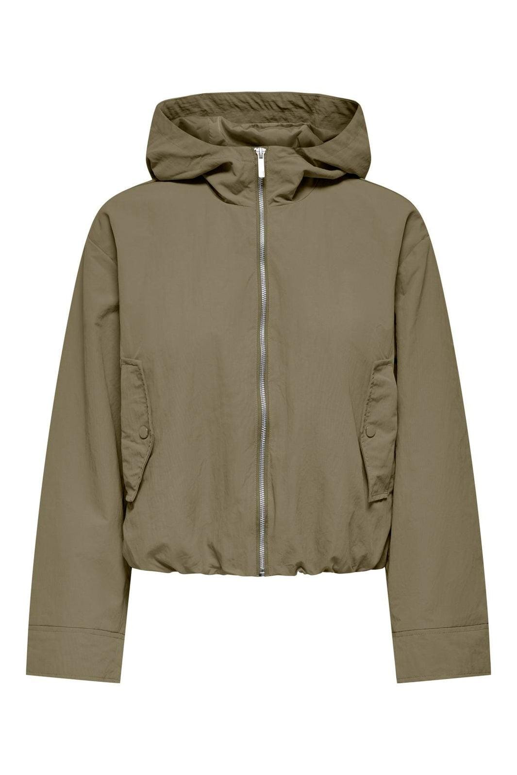 Only - Onlbealo Hood Jacket - 4982404 Aloe Silver Trim