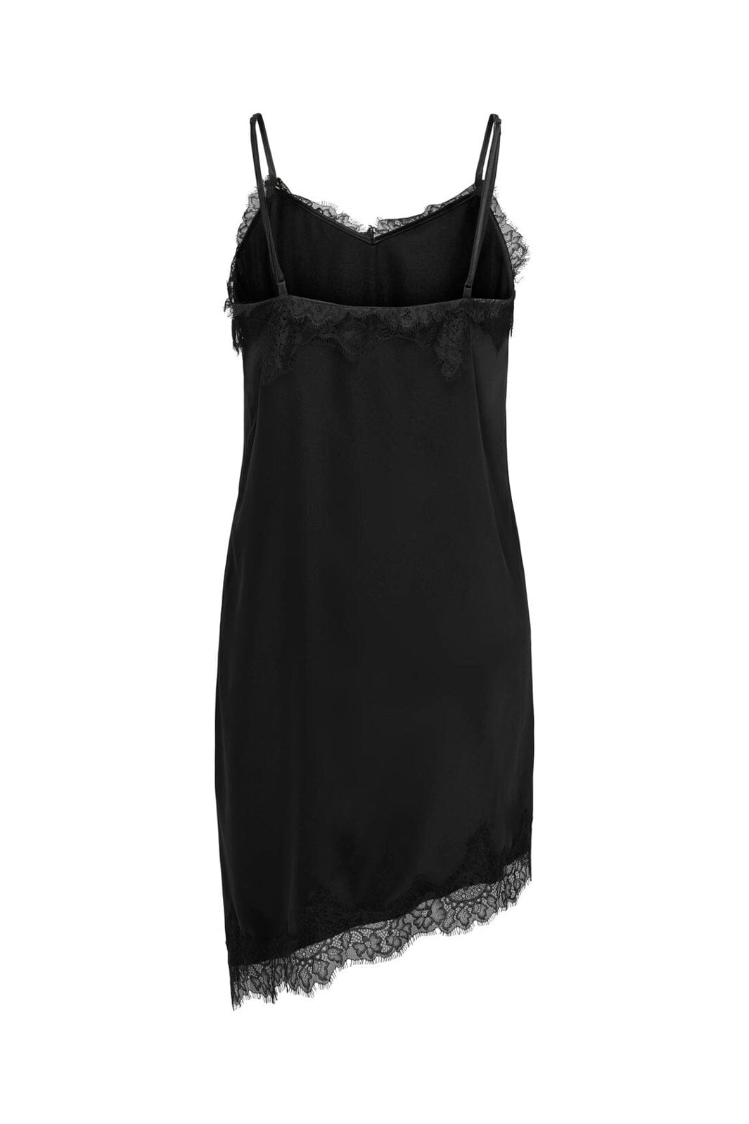 Only - Onlbella Strap Satin Lace Dress - 5083911 Black