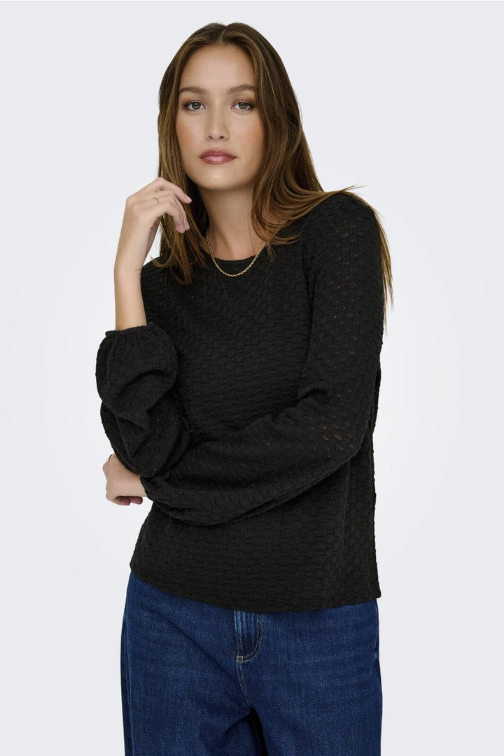 Only - Onlbelle Life L/S Top - 4891982 Black