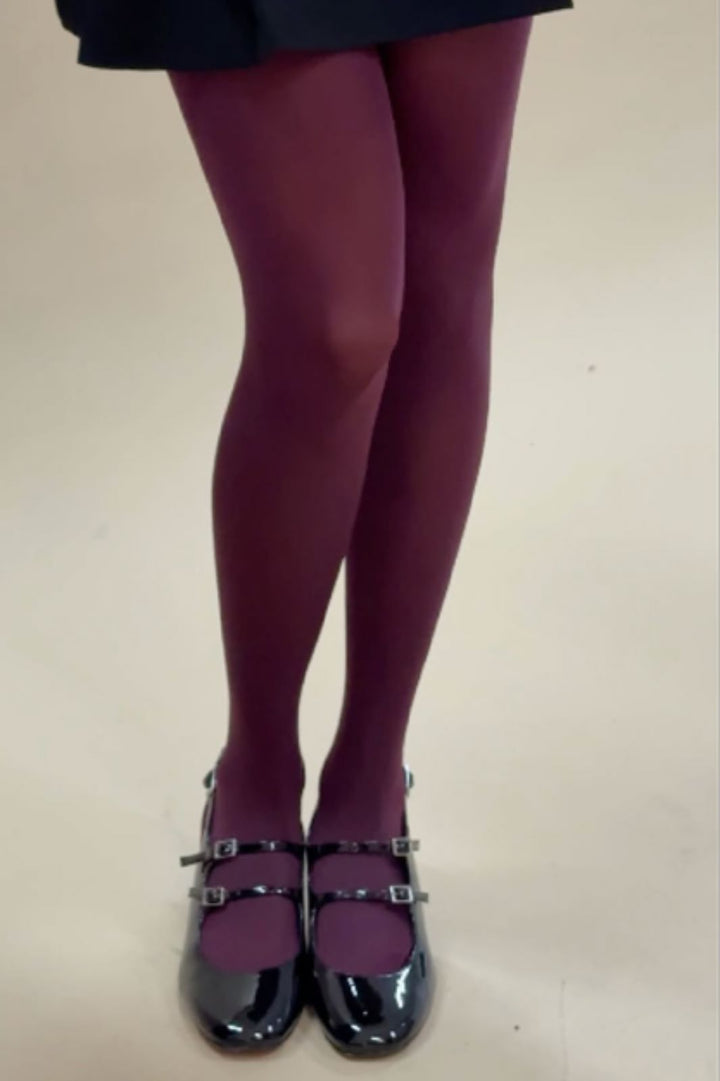 Only - Onlcarina 80 Den Tights Acc - 4970078 Burgundy Leggings 
