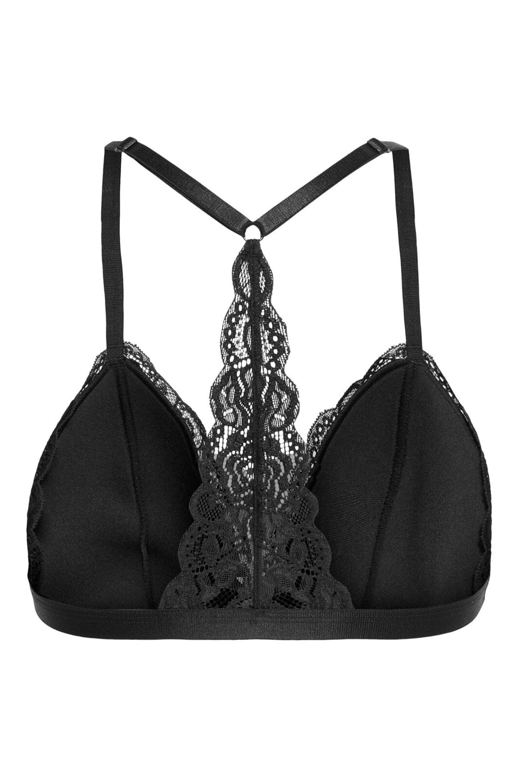 Only - Onlchloe Lace Padded Racer Bralette Acc - 4926060 Black