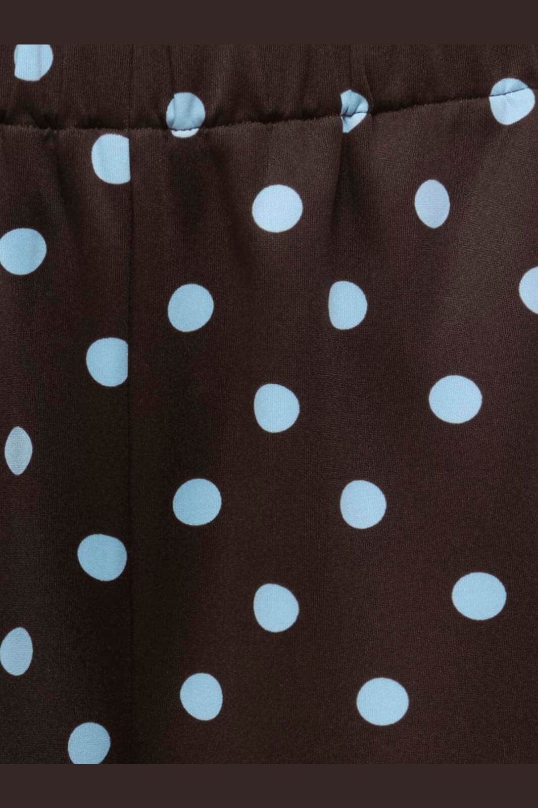 Only - Onldotier Panel Wide Pant - 5265242 Coffee Bean Cashmere Blue Dots + Panel
