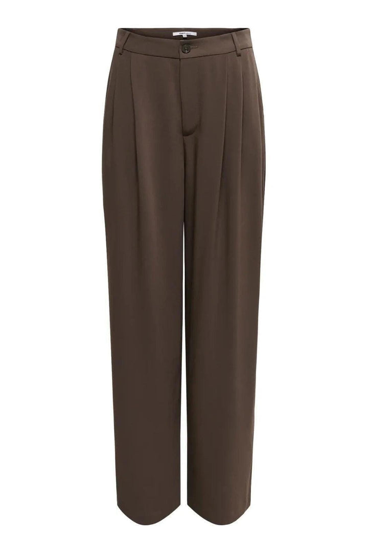Only - Onldove Life Wide Pant Cc Tlr - 4911949 Chocolate Martini Bukser 
