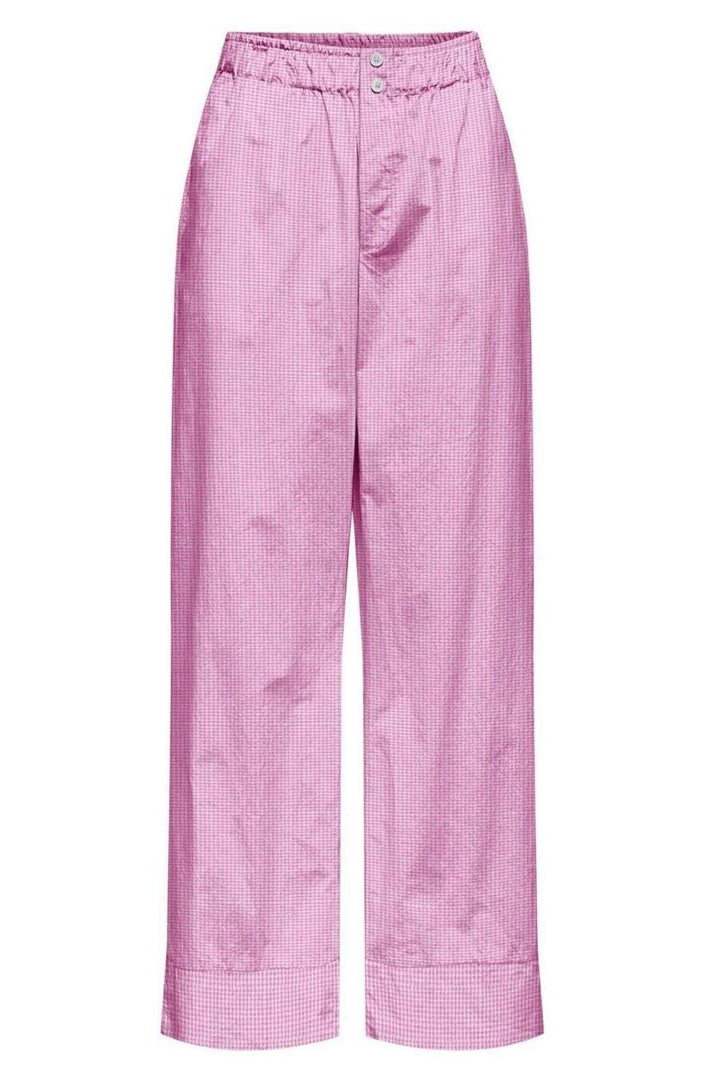 Only - Onlfilucca Pull-Up Pant - 4730810 Fuchsia Pink W Bright White Small