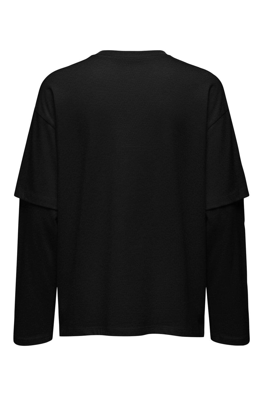 Only - Onlfreja L/S Stripe Double Top - 5193967 Black