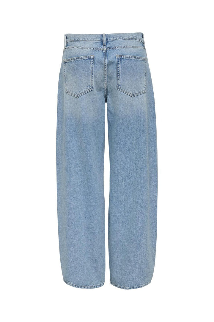 Only - Onlgianna Pleat Str Dot771 - 4845950 Light Medium Blue Denim