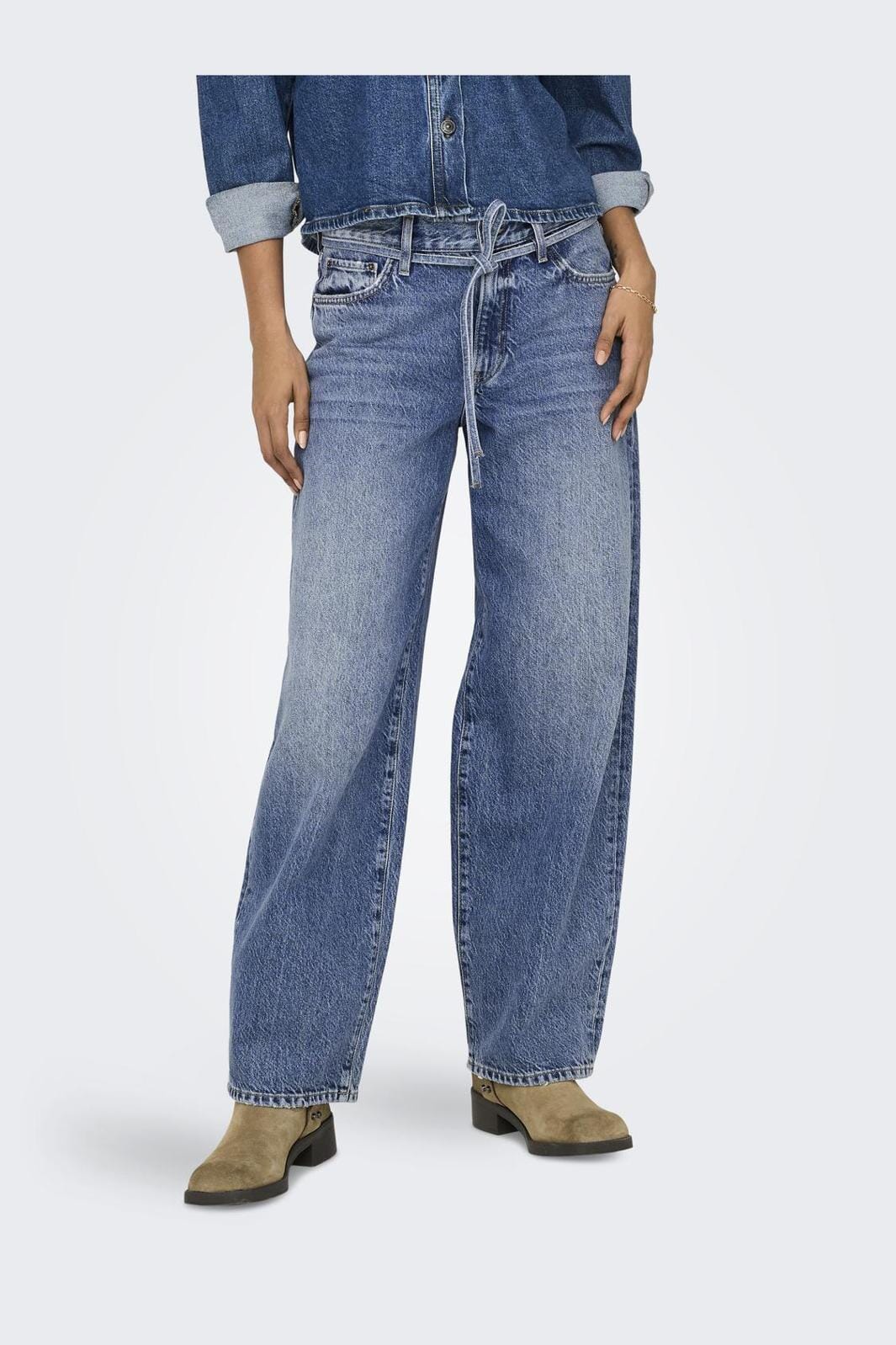 Only - Onlgianna Straight Dot596 - 4526764 Medium Blue Denim