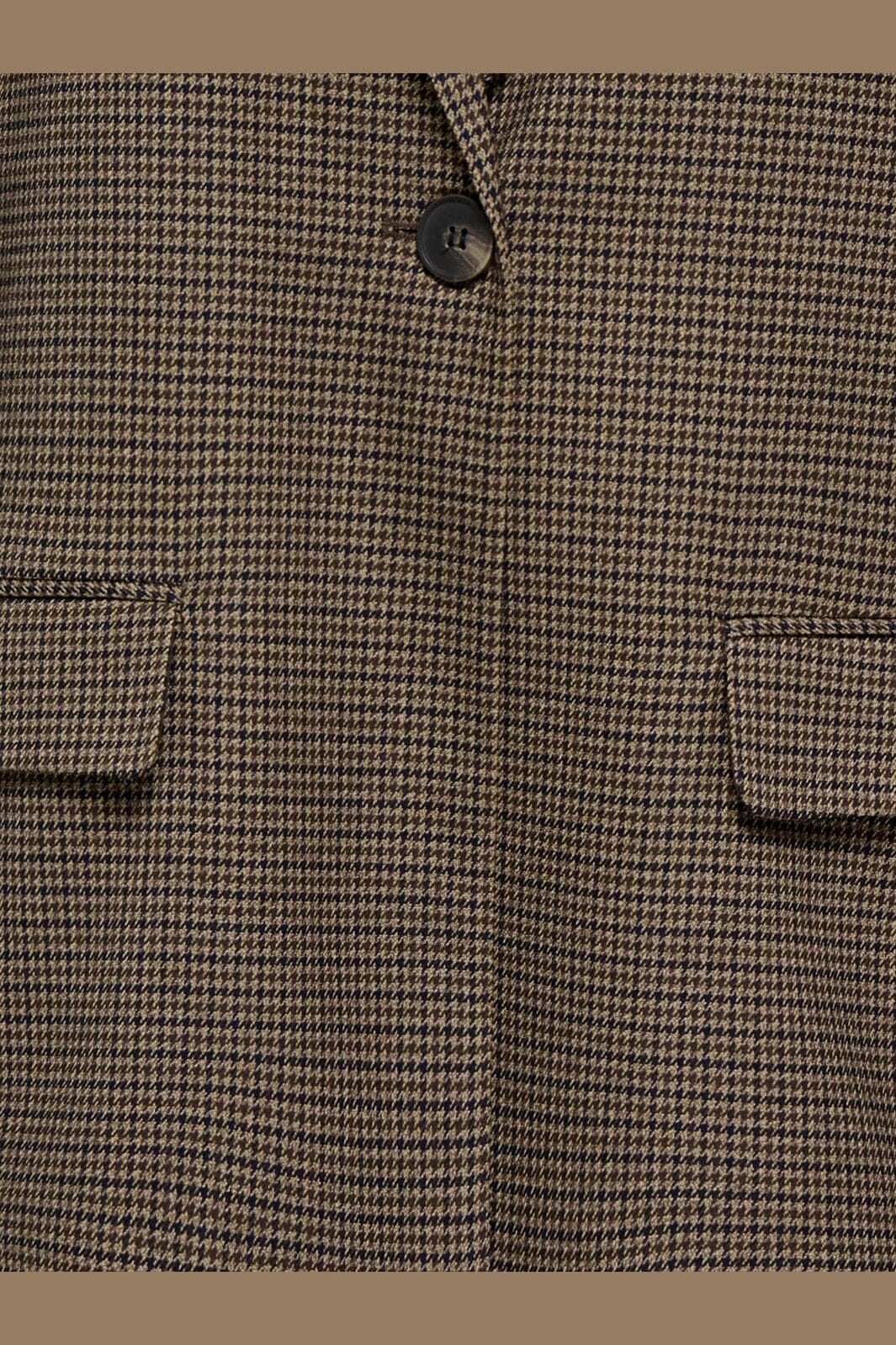 Only - Onlgilla L/S Slit Check Blazer Tlr - 5183851 Walnut Naval Academy