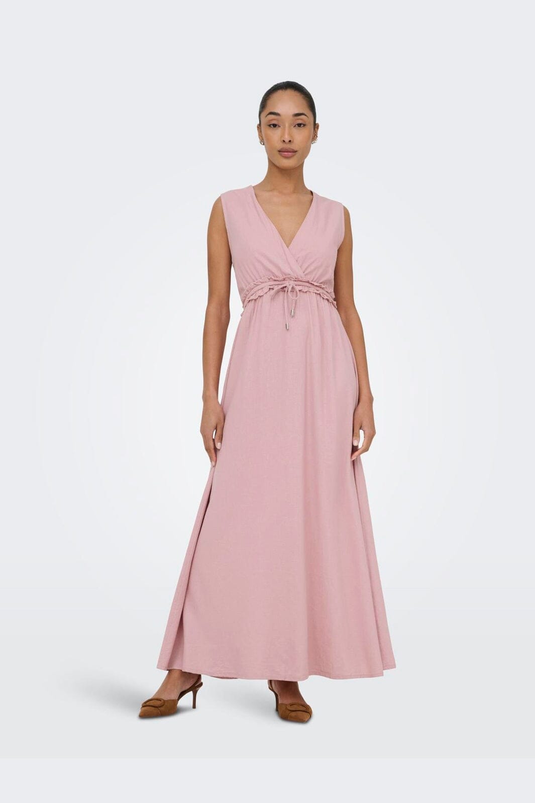 Only - Onlgoa Sl Linen Bl Long Dress Cc - 4942265 Burnished Lilac