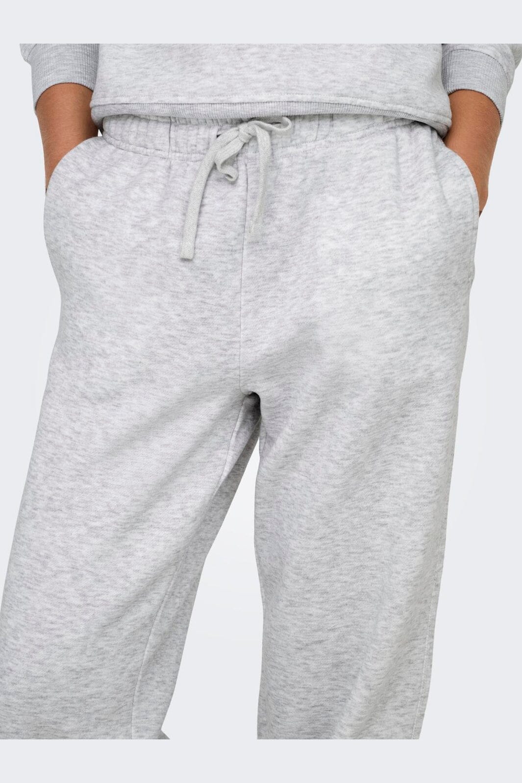 Only - Onlhappy Straight Pant Swt - 5199578 Light Grey Melange