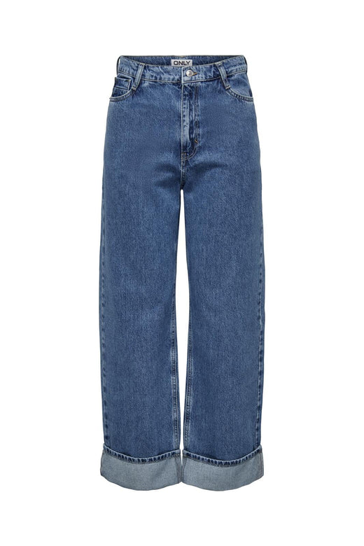 Only - Onlhope Wide Fold Up Cro - 4526976 Medium Blue Denim
