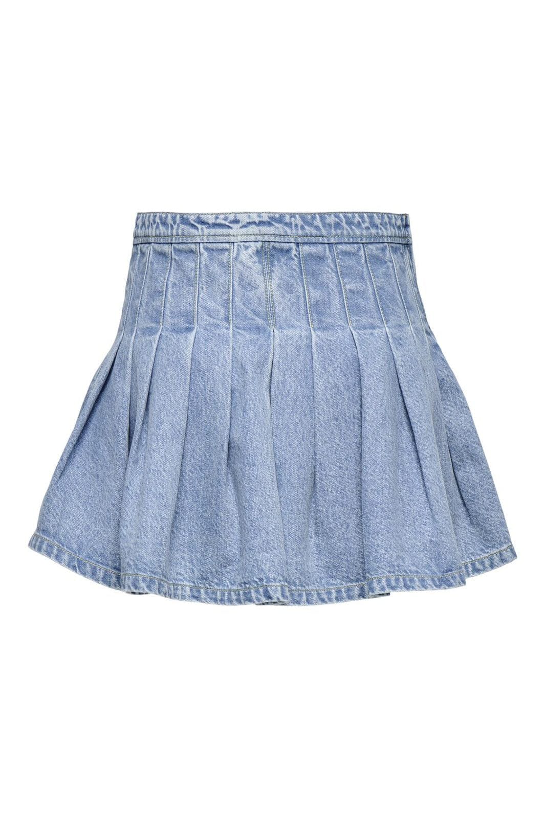 Only - Onljean Pleat Skirt - 4858010 Medium Blue Denim