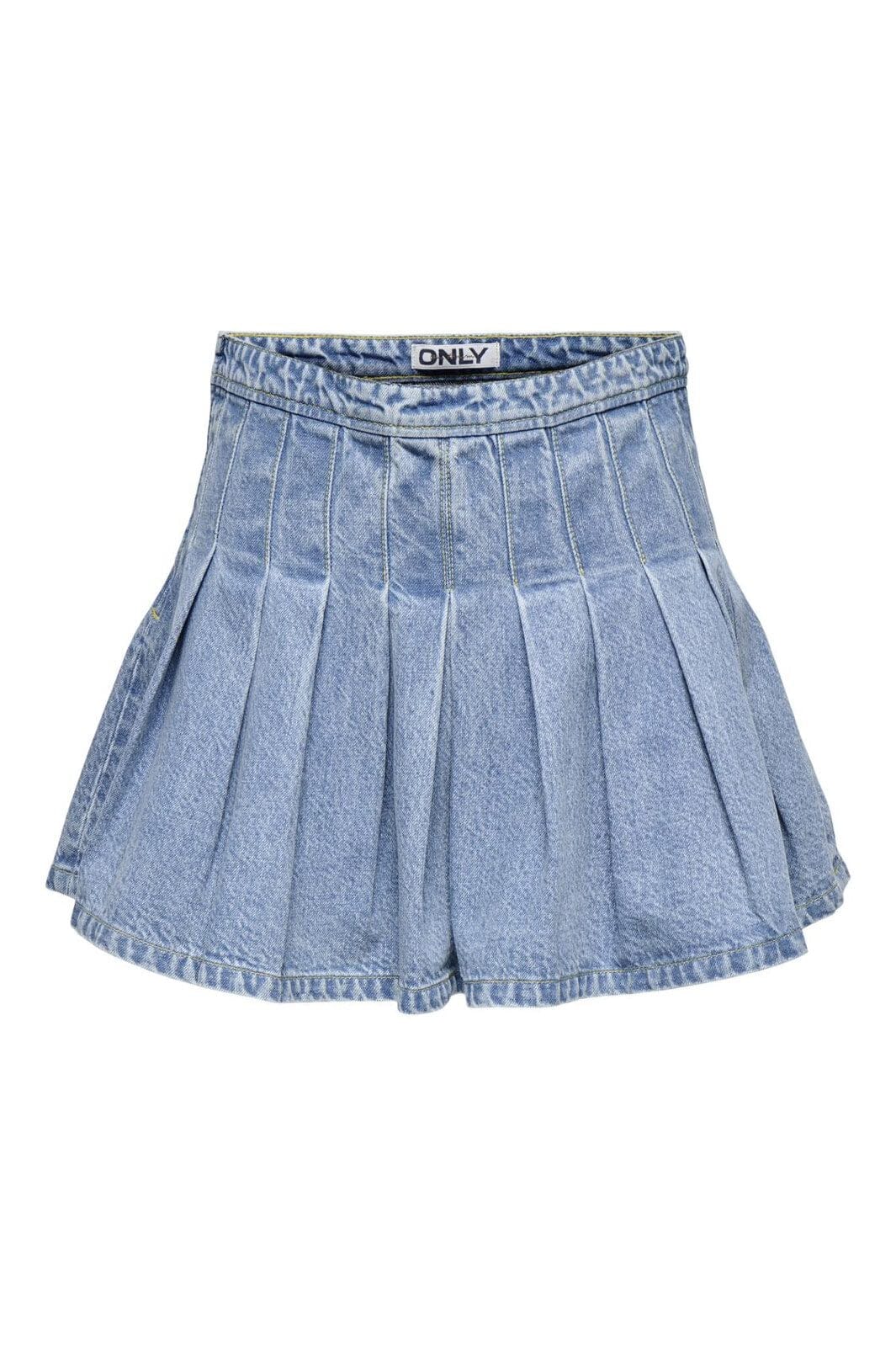 Only - Onljean Pleat Skirt - 4858010 Medium Blue Denim