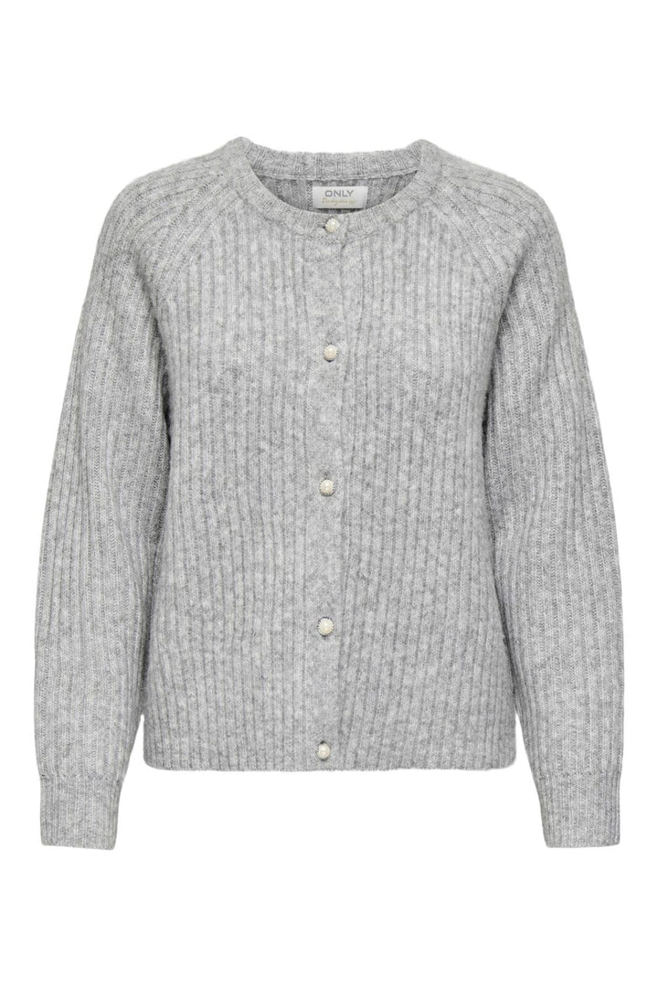 Only - Onlkalibu L/S Cardigan Knt - 4981919 Light Grey Melange