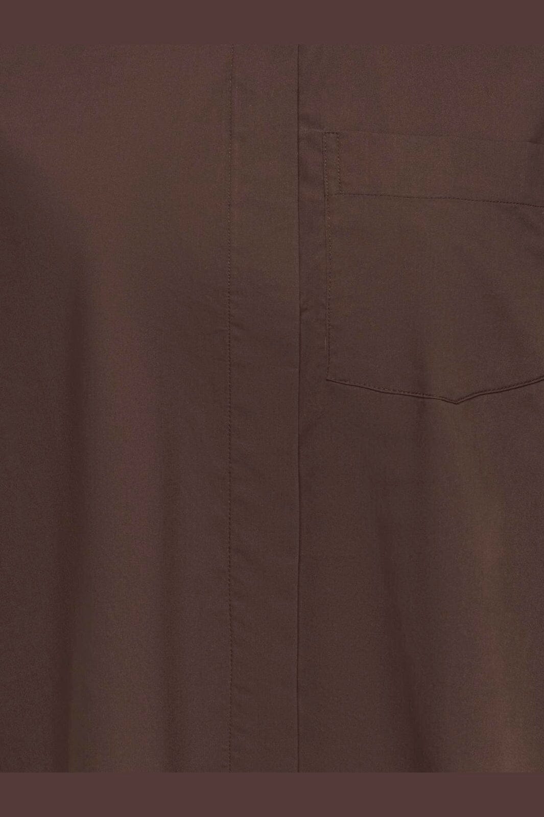 Only - Onlkeri S/S Fold Shirt - 5118366 Coffee Bean