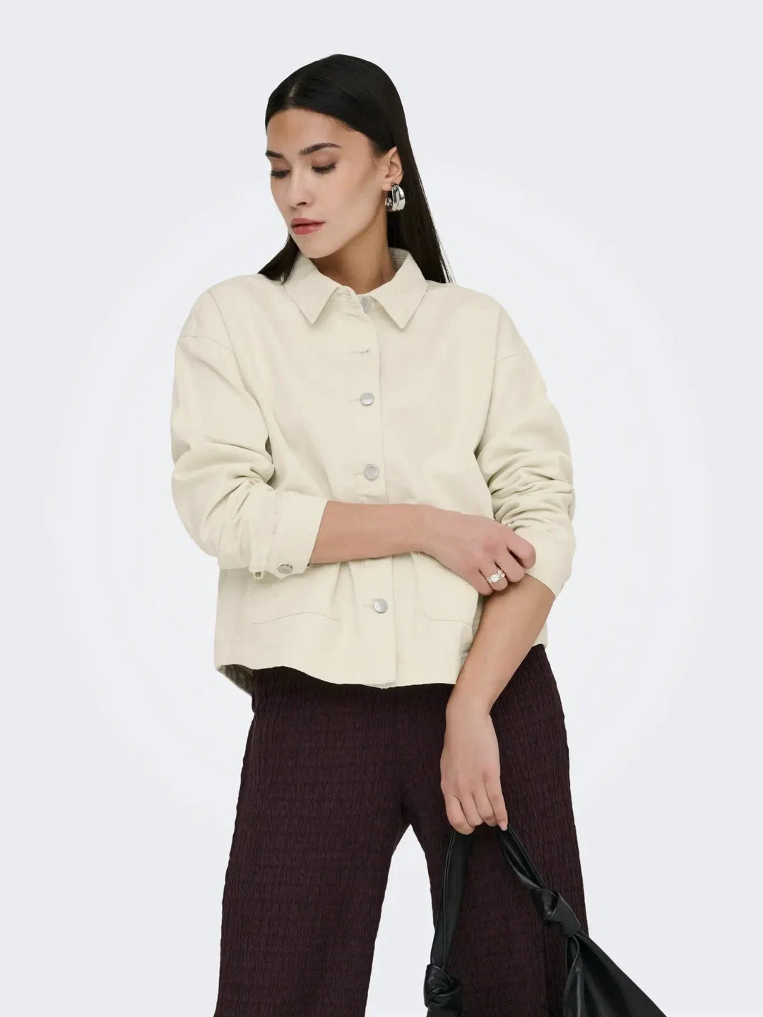Only - Onllara Ls Shacket Gua - 4996737 Birch Jakker 