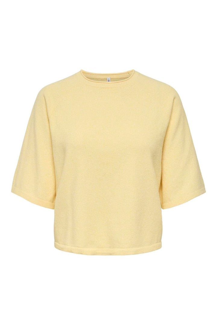 Only - Onlloyal 2/4 O-Neck Knt - 4979625 Sunlight Melange