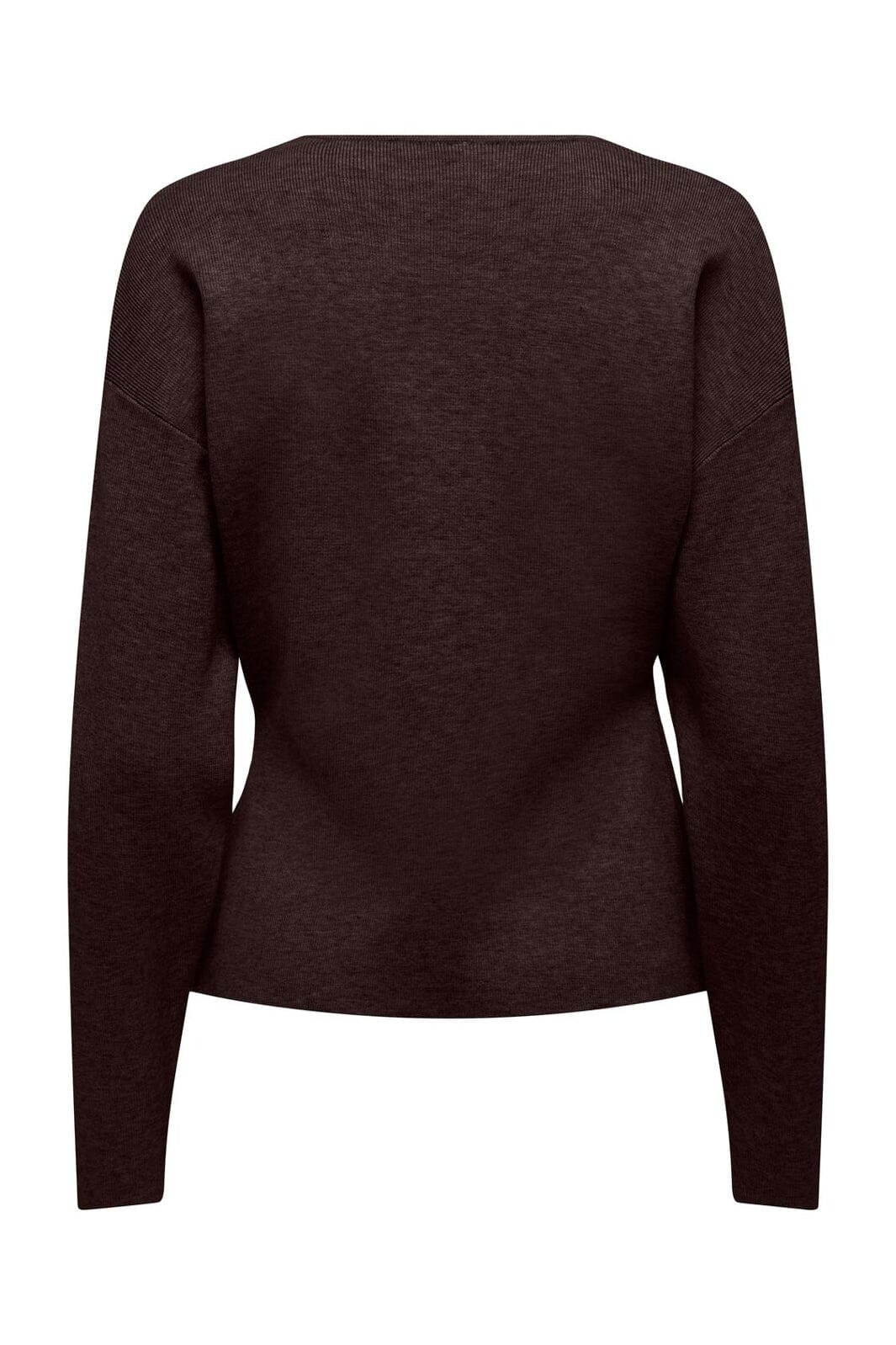 Only - Onllucy Ls O-Neck Cardigan Knt - 5081459 Chocolate Torte Dtm Buttons