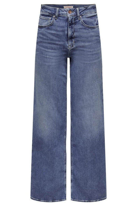 Only - Onlmadison Blush Wide Cro372 - 4117715 Medium Blue Denim Jeans 