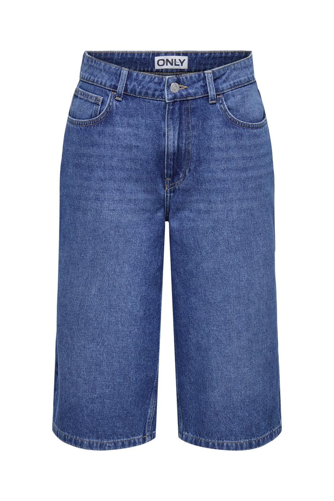 Only - Onlmaria Reg Long Shorts Moch - 4823013 Medium Blue Denim