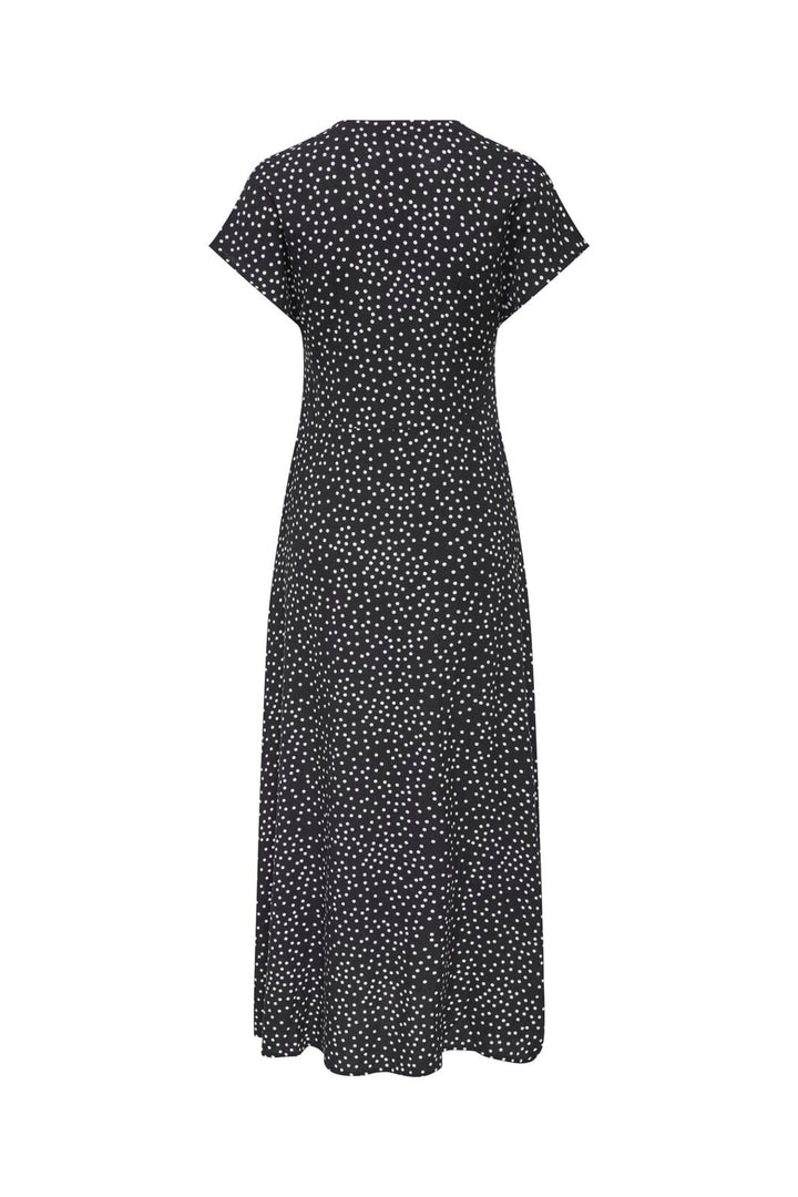 Only - Onlnova Life Vis Mollie Long Dress - 4974125 Black 722 Cool Dots