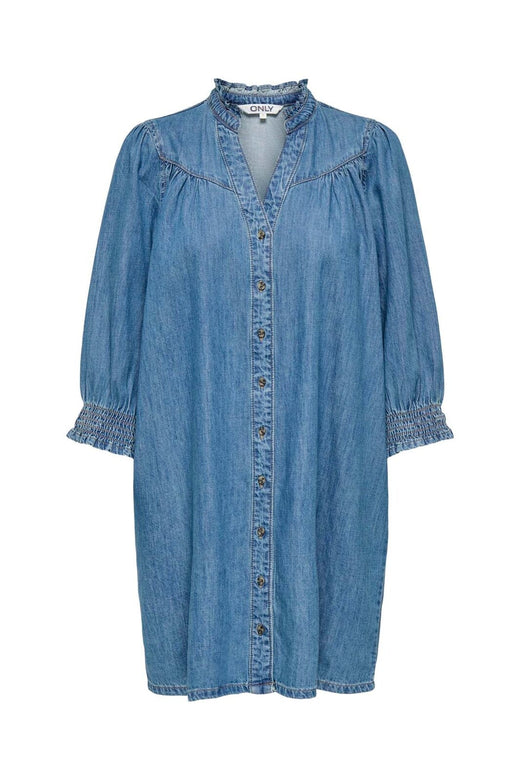 Only - Onlraya 3/4 Dress Akm - 4902960 Medium Blue Denim