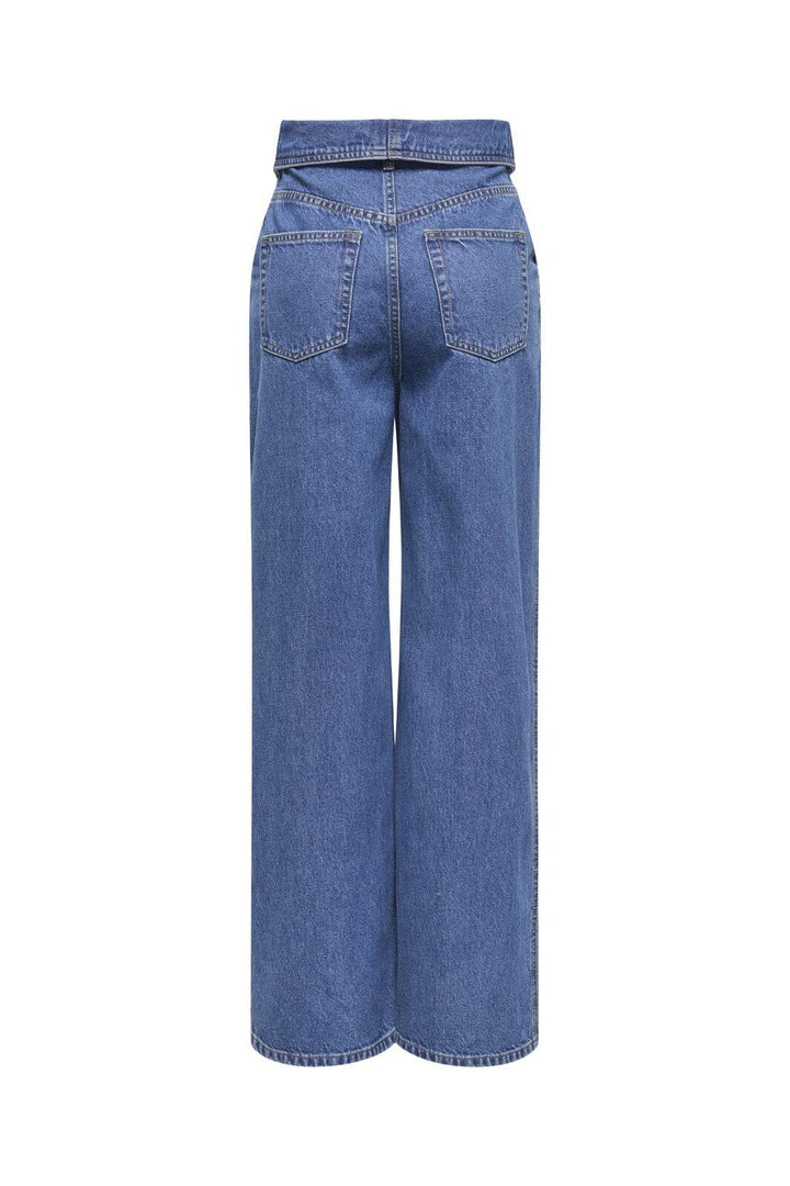 Only - Onlrosella Fold Belt Wide Mae - 4926825 Medium Blue Denim