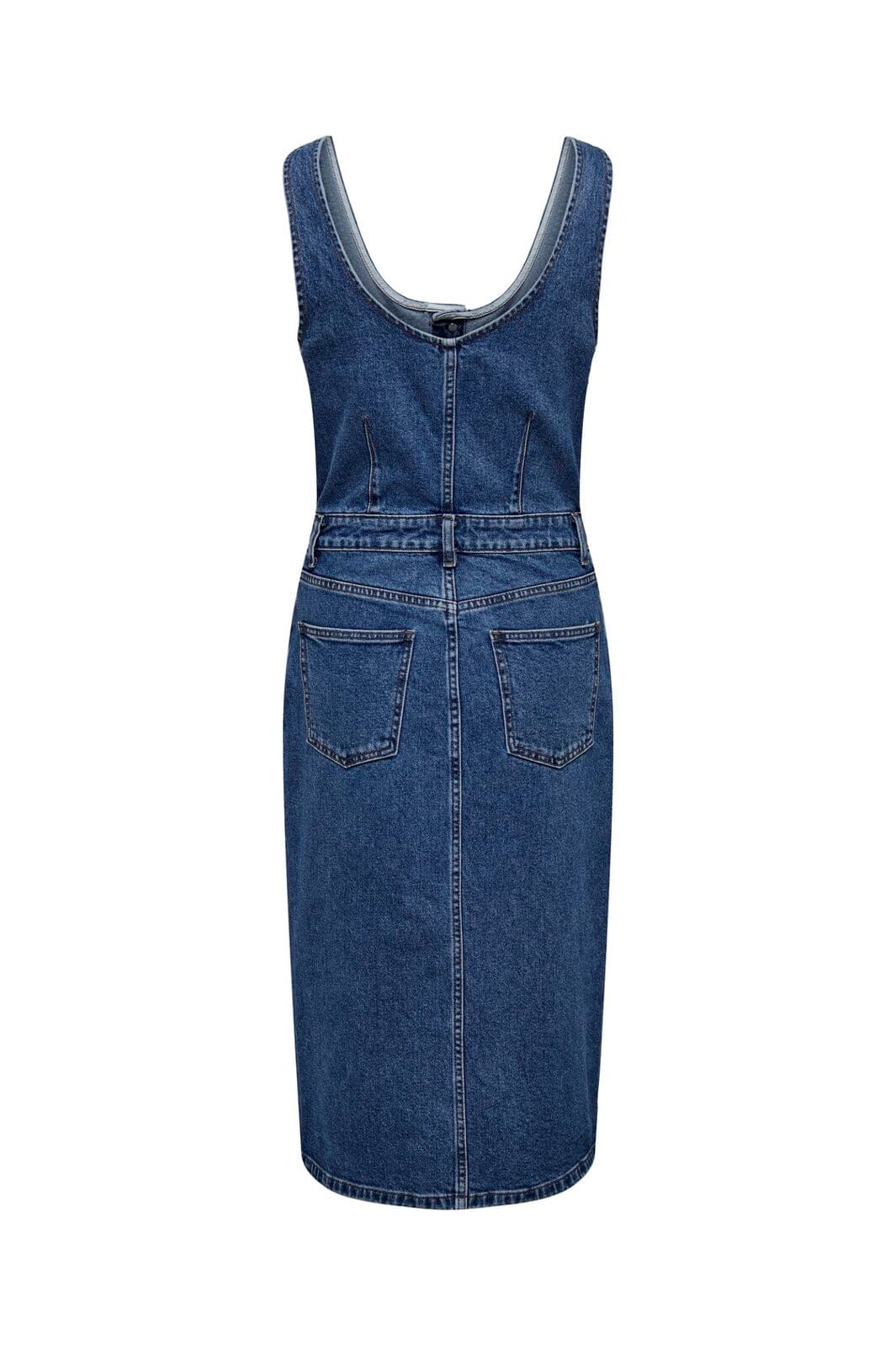 Only - Onlsanne S/L Spencer Midi Dress Mae - 4364441 Medium Blue Denim