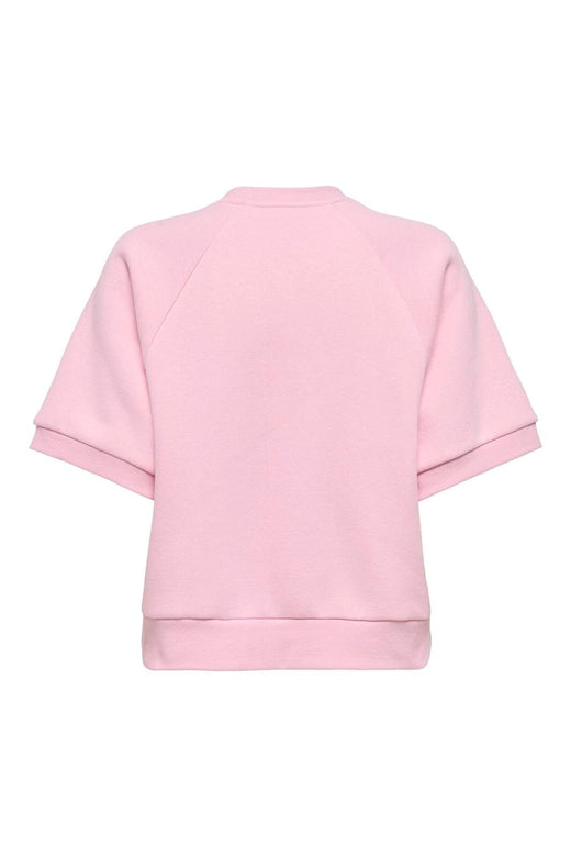 Only - Onlsina S/S O-Neck Terry Emb Swt - 5028260 Romance Rose Love