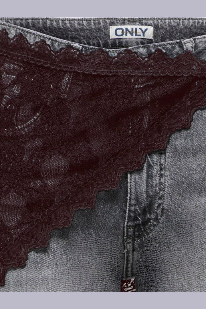 Only - Onlsof Lace Scarf - 5183490 Seal Brown