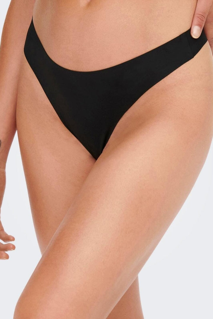 Only - Onltracy Bonded Thong 3-Pk - 177911-933144 Black