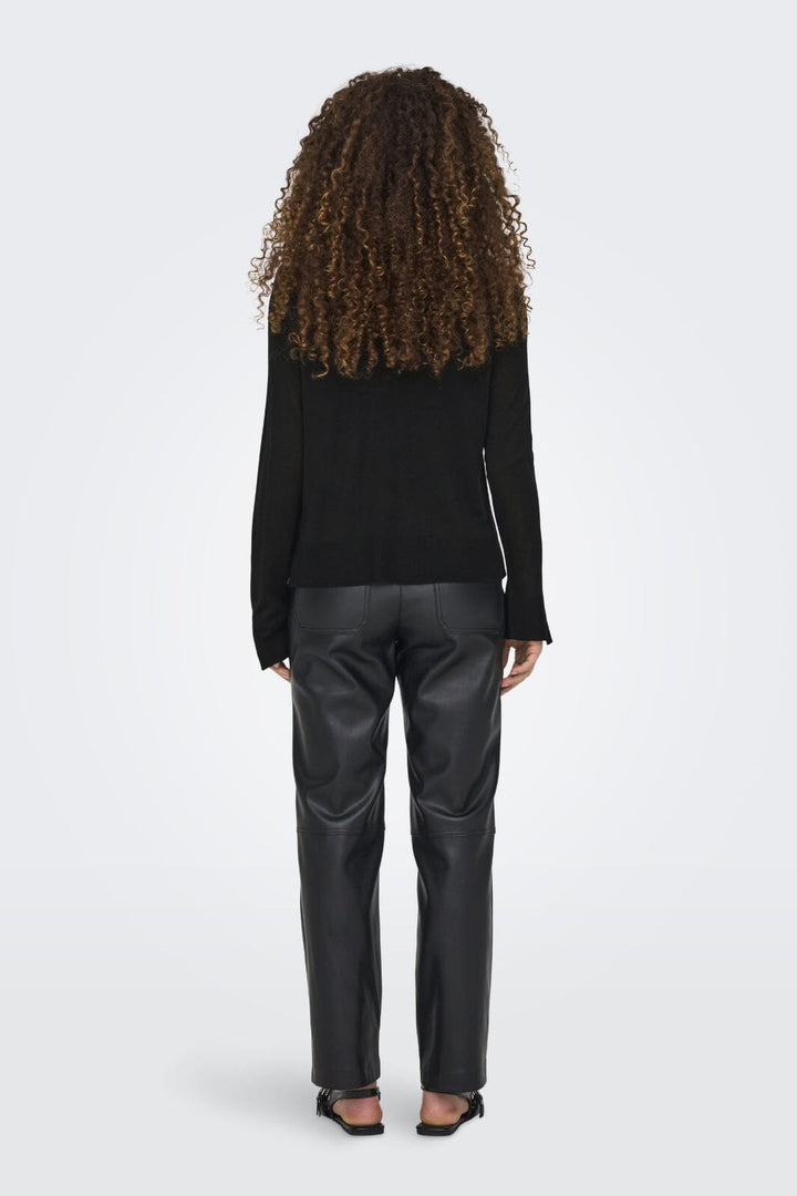Only - Onlvienna Ls O-Neck Knt - 4727292 Black