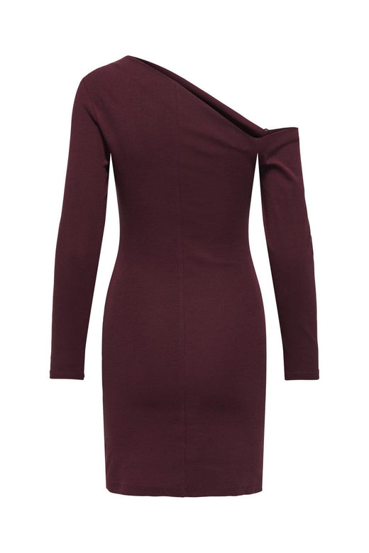 Only - Onlvilla Life Assymetric Dress - 4896008 Cabernet