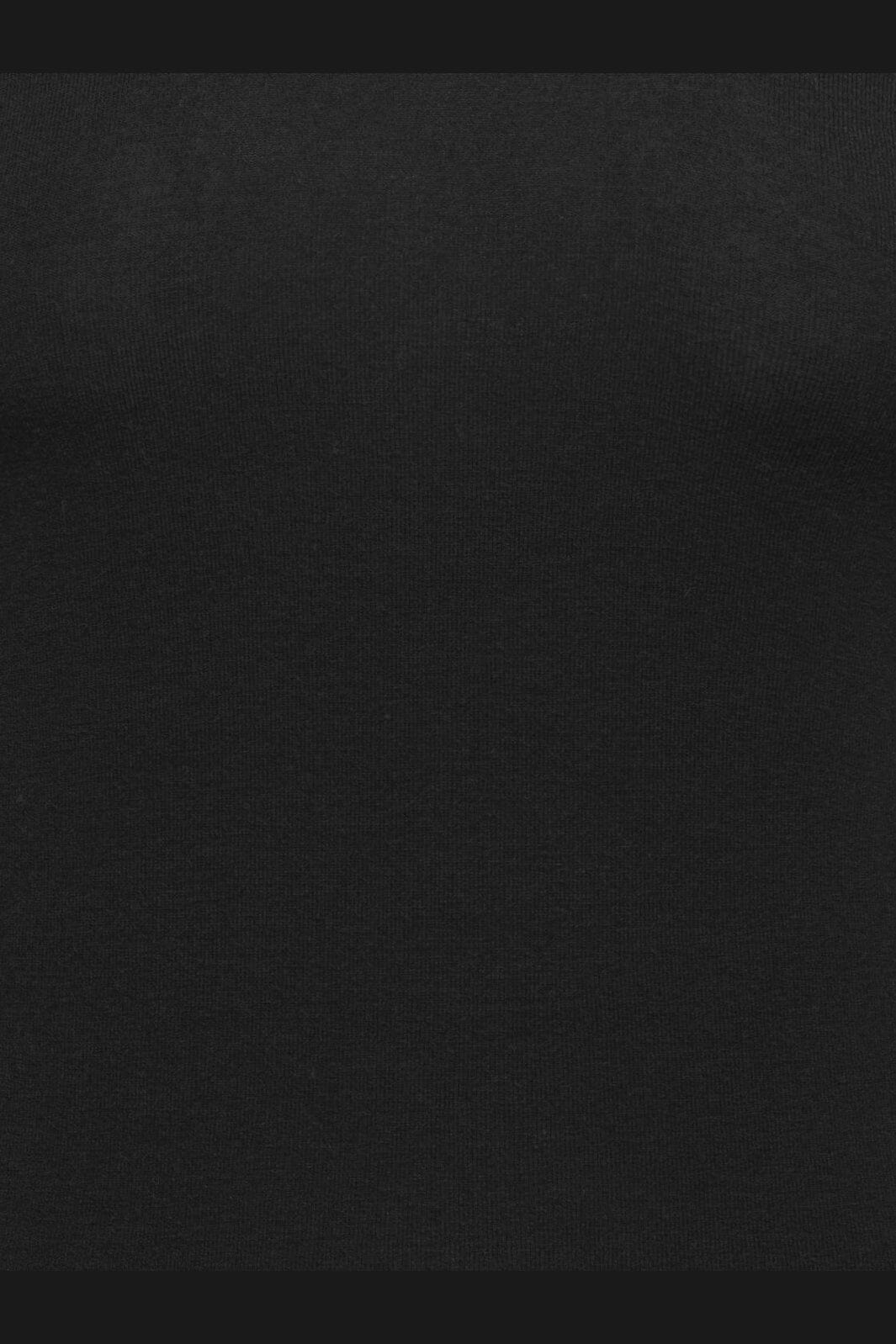 Only - Onlvirro L/S U-Neck Double Top - 5169838 Black Cloud Dancer