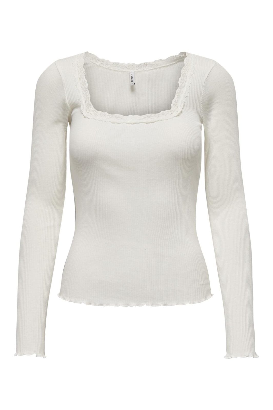 Only - Onlxena L/S Lace Top - 4371280 Cloud Dancer