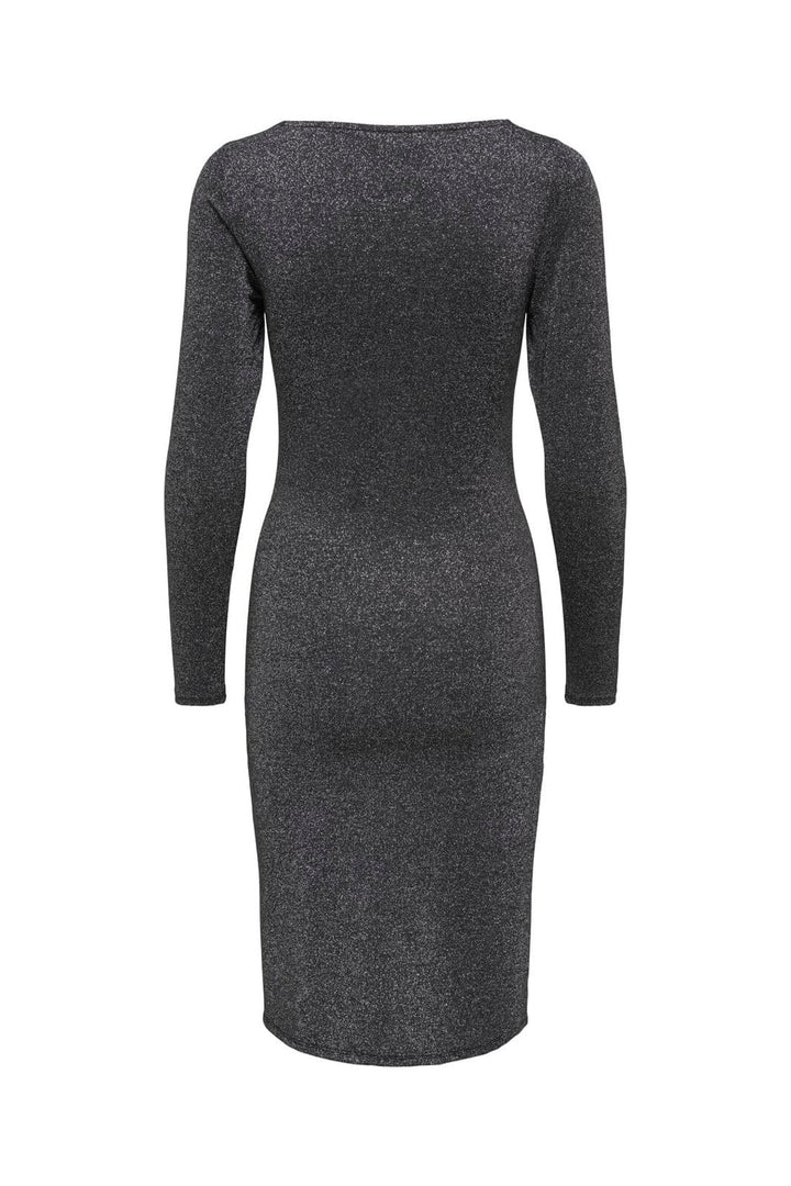 Only - Pgjosie L/S Glitter Dress - 5040953 Black Silver Lurex