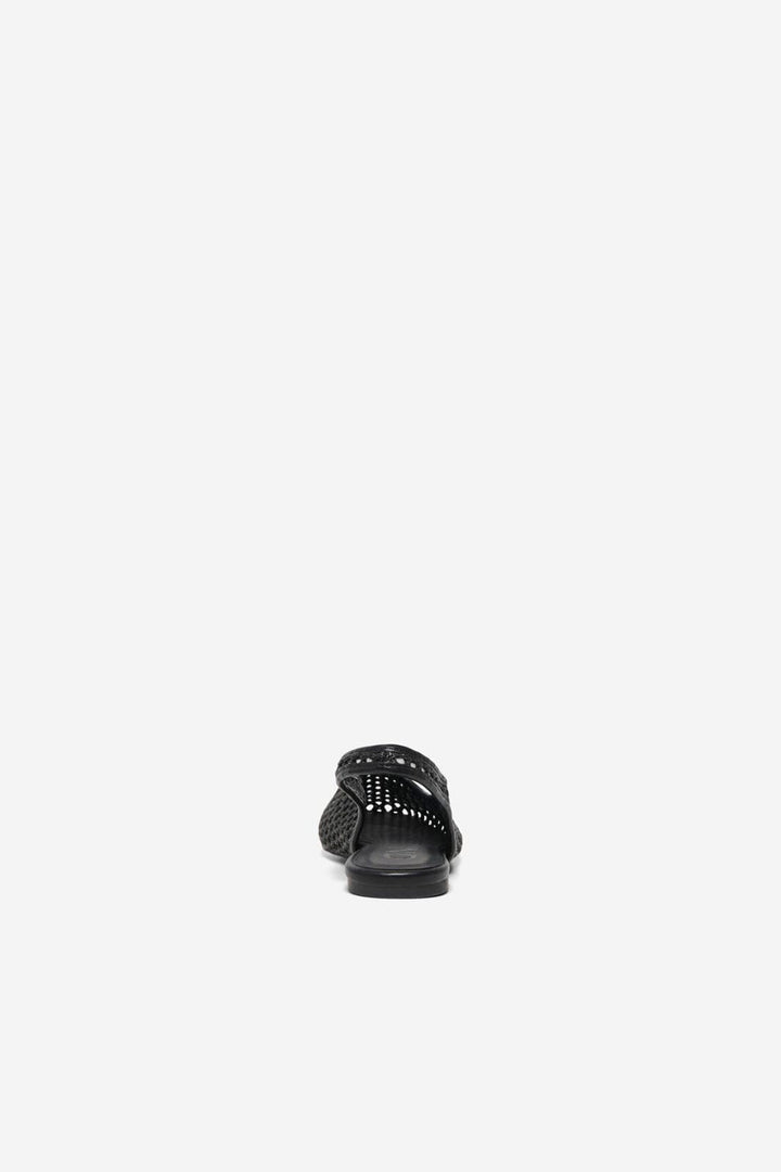 Only Shoes - Onlakira-7 Woven Slingback Ballerina - 4958761 Black