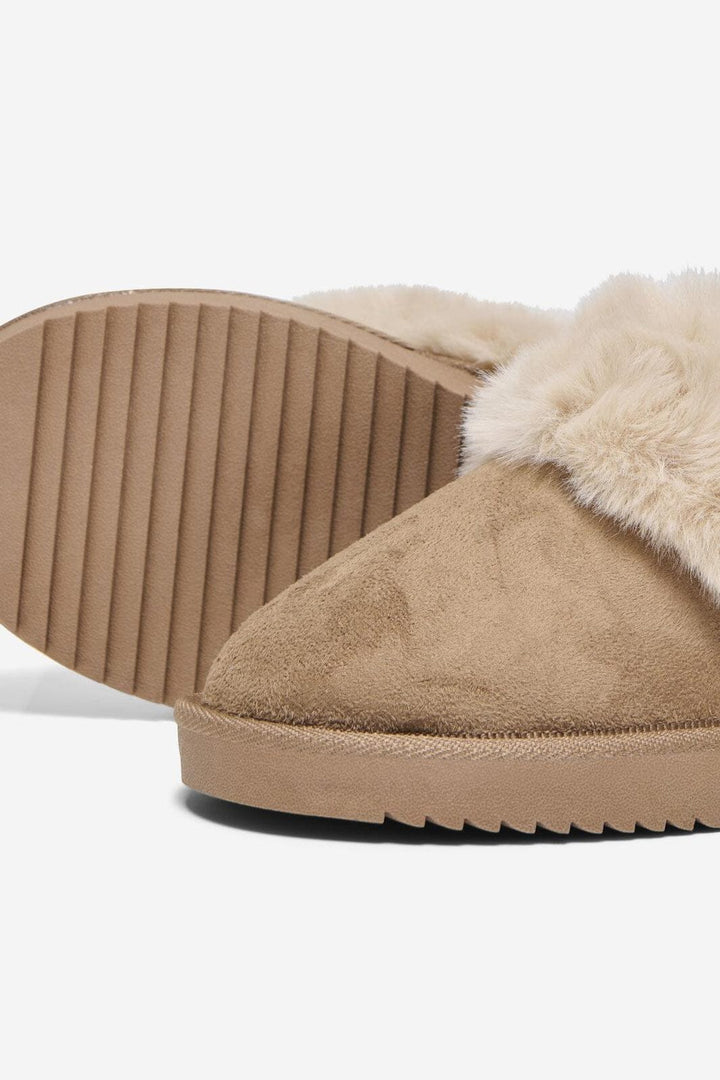 Only Shoes - Onlcath Teddy Homeslipper - 4841815 Cognac
