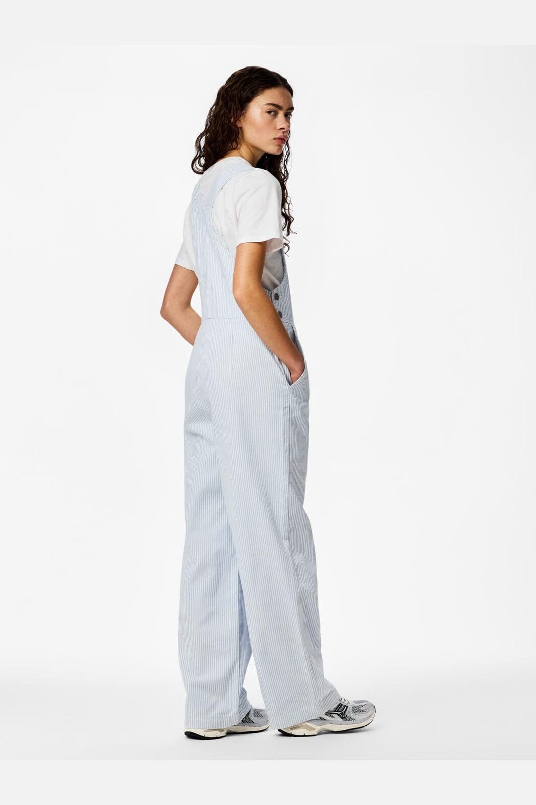 Pieces - Pcallo Dungaree Fsy - 5105196 Cashmere Blue Cloud Dancer