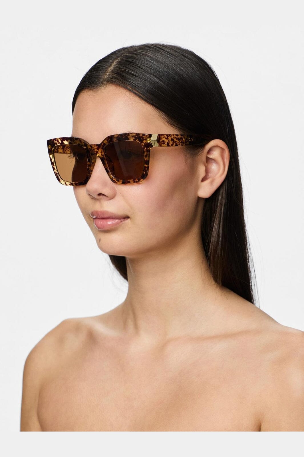 Pieces - Pcballa Sunglasses - 4657619 Brown Sugar Turtle