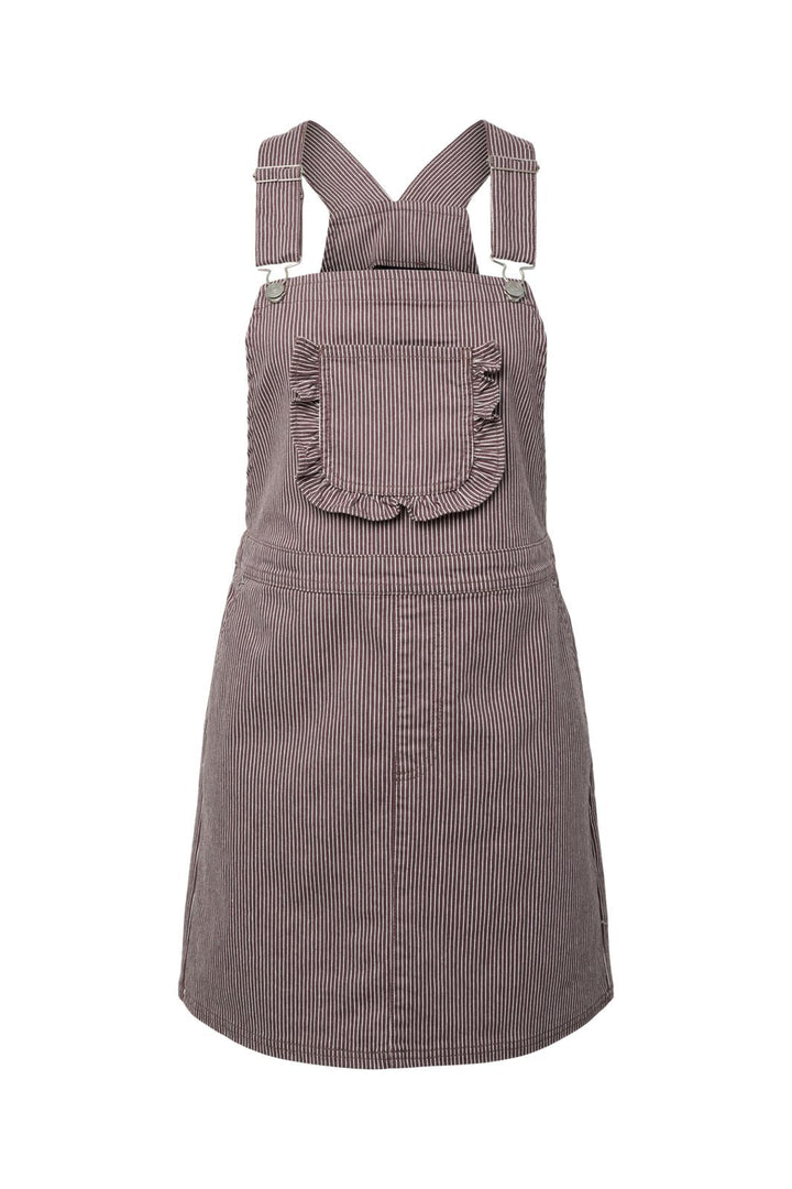 Pieces - Pcbillo Dungaree Denim Dress - 4972525 Sparrow Cloud Dancer