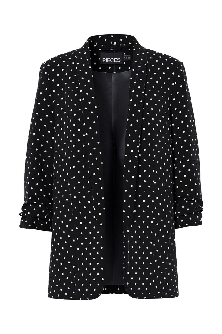 Pieces - Pcbosella 3/4 Printed Blazer - 4881492 Black New Dot