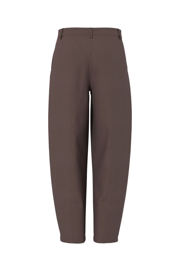 Pieces - Pcbosella Barrel Pants - 5086147 Hot Fudge