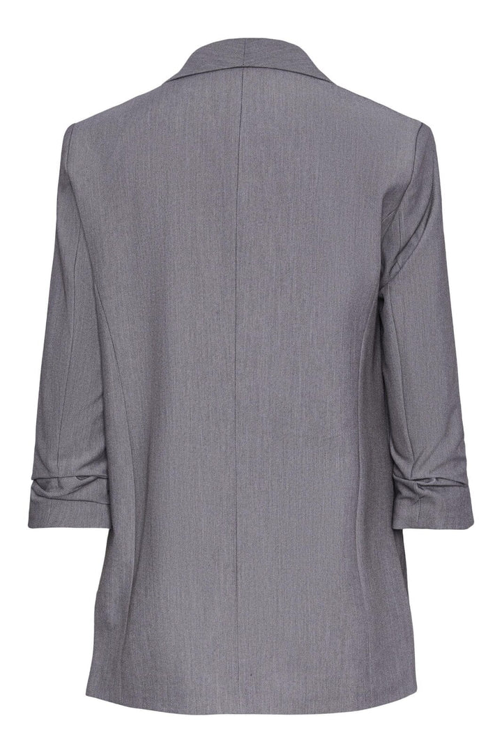 Pieces - Pcbosella 3/4 Blazer - 3423753 Light Grey Melange