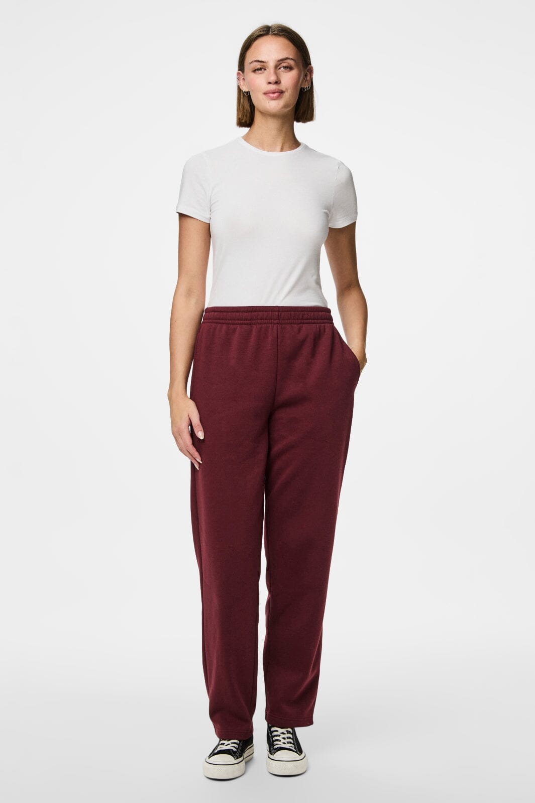 Pieces - Pcchilli Straight Sweat Pants - 4797611 Tawny Port