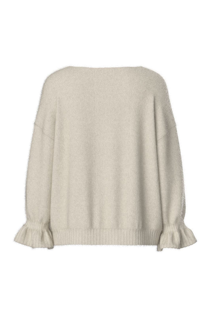 Pieces - Pcjimma Ls O-Neck Tie Knit Cardigan - 4870472 Birch
