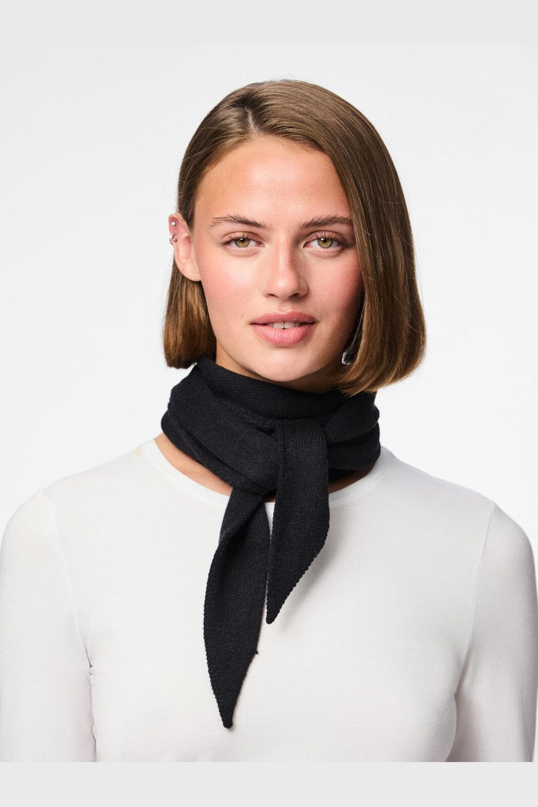 Pieces - Pckomma Triangle Scarf - 4824170 Black