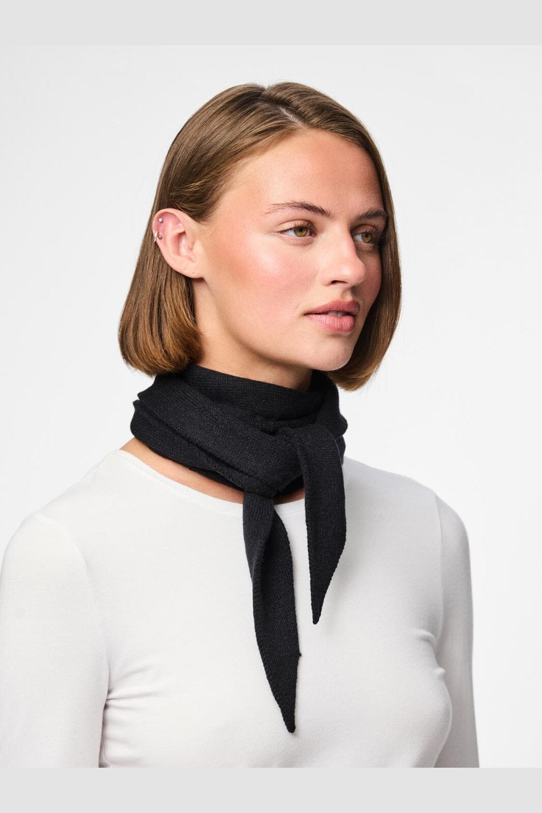 Pieces - Pckomma Triangle Scarf - 4824170 Black